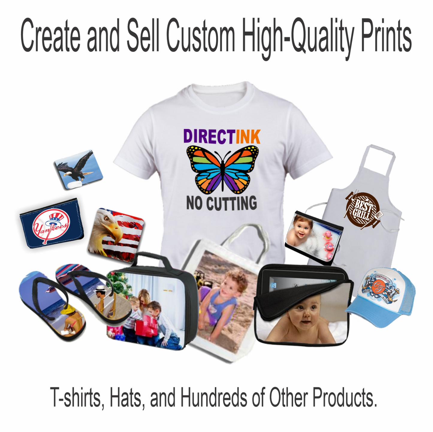 Epson Printer with DTF ink plus Heat Press 12"x15" T-Shirt Maker Start KIT