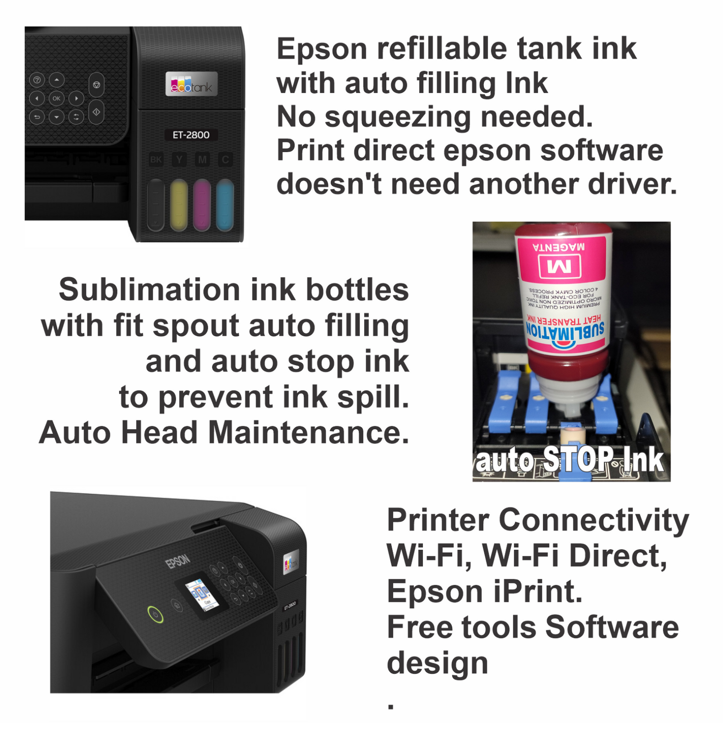 Epson Printer with Sublimation ink Heat Transfer Print Flag Garden T-Shirts Bag