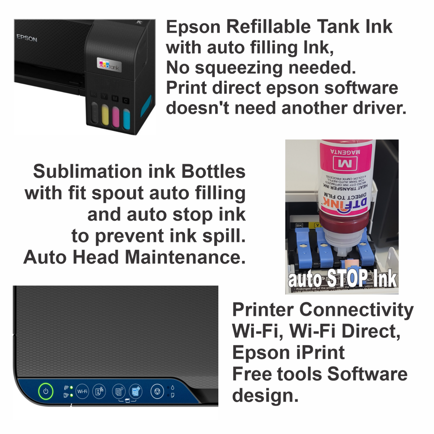 Epson Printer with Sublimation ink Print 3D Mug Heat Press Machine Start Kit