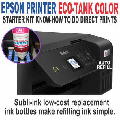 Epson Printer with Sublimation ink Heat Transfer Print Flag Garden T-Shirts Bag