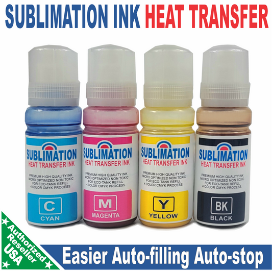 Sublimation ink Compatible with Epson Eco Tank fit  ET2400 ET2800 ET2803 ET4800