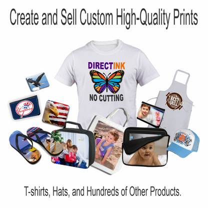Epson Printer with DTF ink plus Heat Press 12"x15" T-Shirt Maker Start KIT