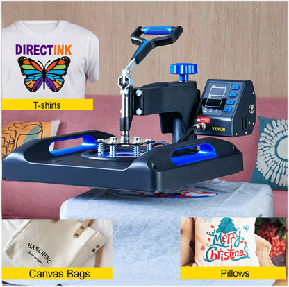 Epson Printer with DTF ink Heat Press Machine 15"x15" T-Shirt Print Start Bundle