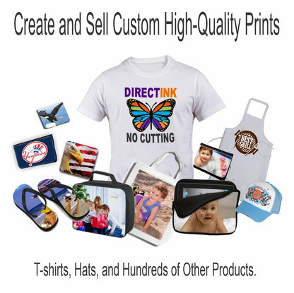Epson Printer with DTF ink Heat Press Machine 15"x15" T-Shirt Print Start Bundle