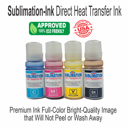Epson Printer with Sublimation Ink Transfer 5 in 1 Heat Press +DTF Start Bundle
