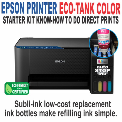 Et Epson Printer with Sublimation Ink for Printing T-shirt, Mug, Caps, Glass..