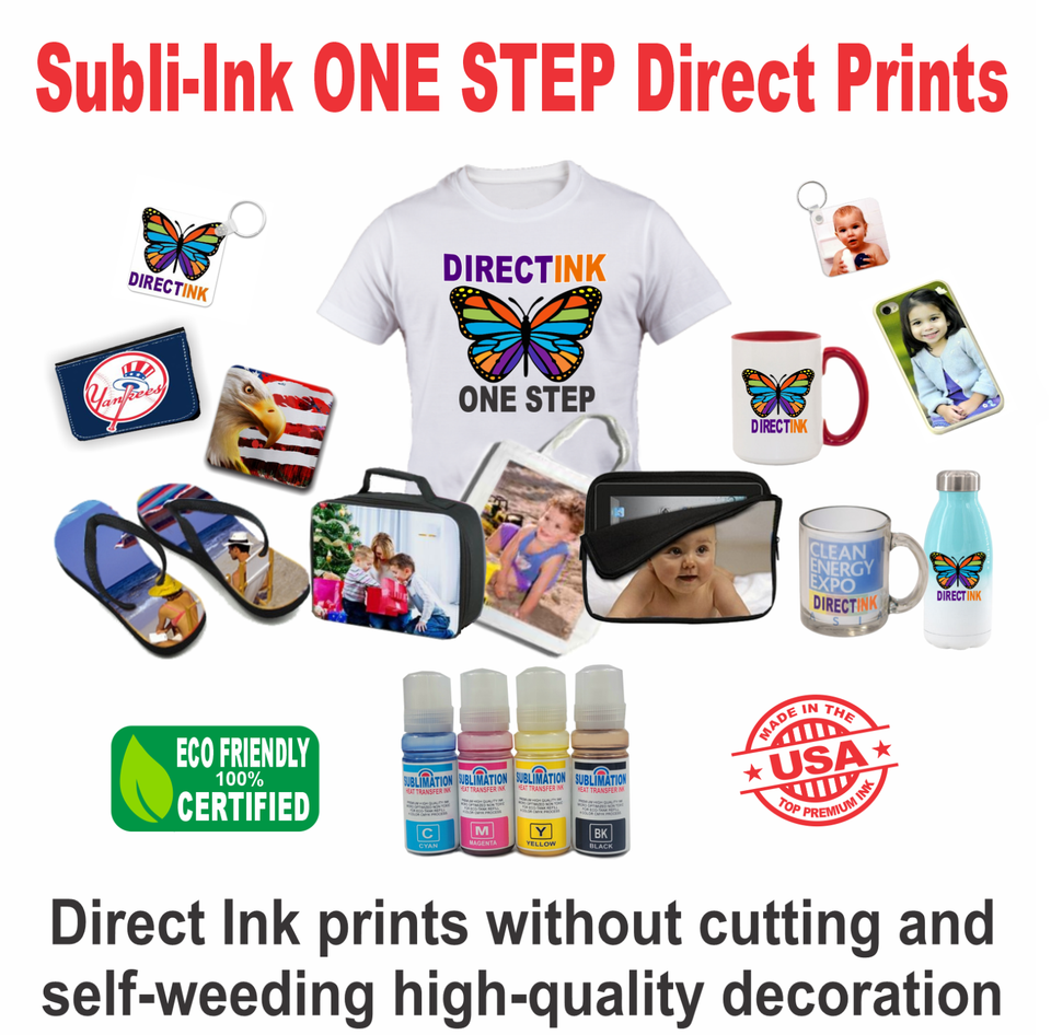 Et Epson Printer with Subli Ink for Printing T-shirt, Mug, Caps, Glass Start kit