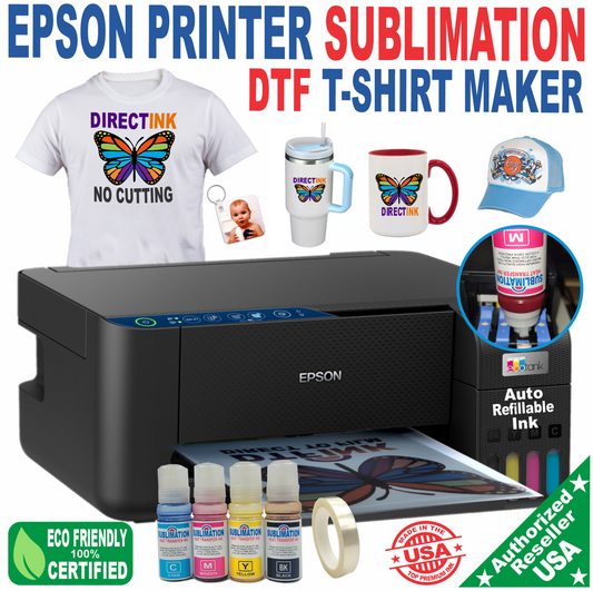 Et Epson Printer with Sublimation Ink for Printing T-shirt, Mug, Caps, Glass..