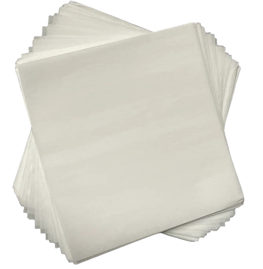 12"X12" Paper Silicone Parchment Coated for Heat Press Opaque Transfer (25count)